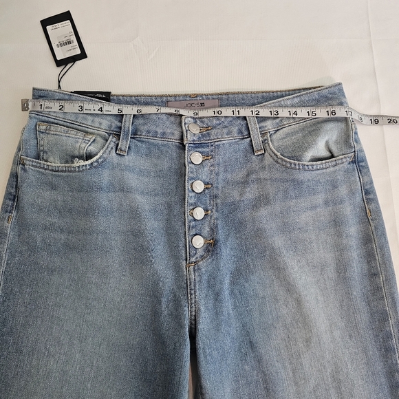 Joe’s Jeans High Rise Straight Crop Aruna Wash Button Fly Denim Size 32 NWT - Picture 7 of 12
